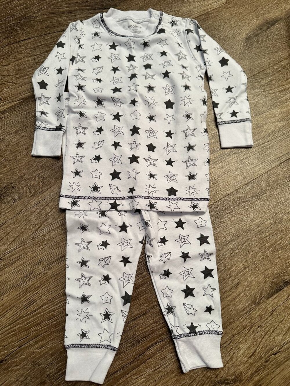 Noomie Star Pattern Pajamas Sz 12-18M